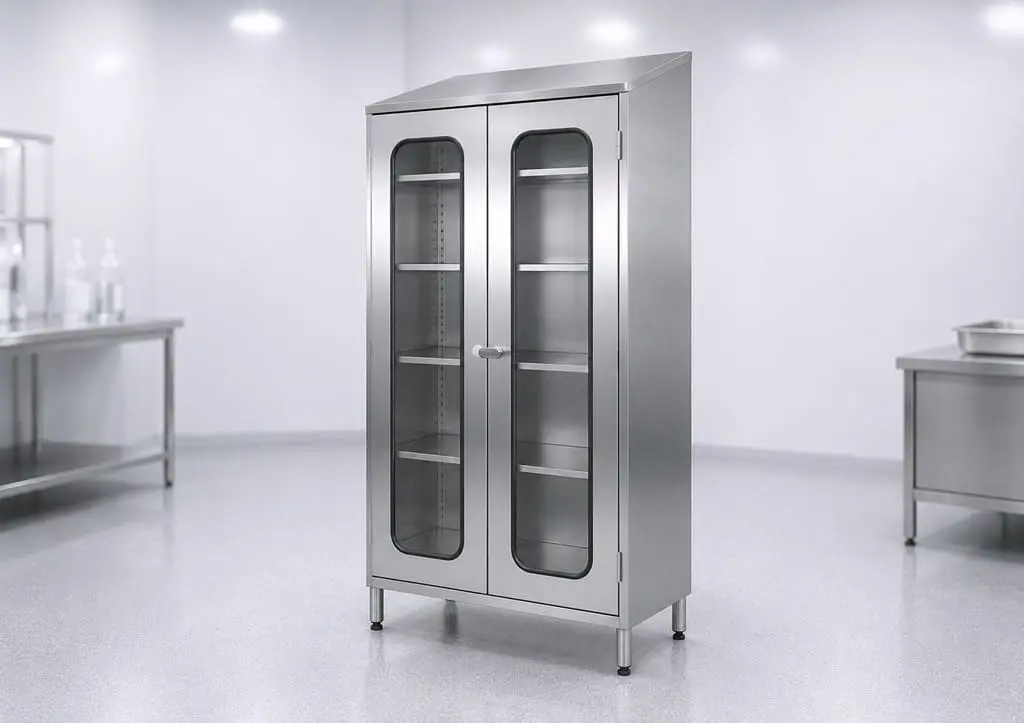 Materialschrank mit Sichtscheiben